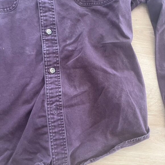 Vintage distressed Carhartt button down / shacket purple Medium - Picture 3 of 12